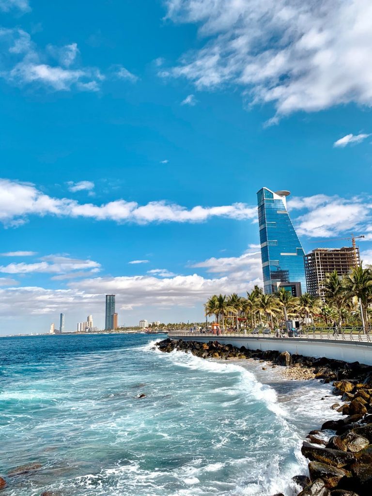 sea city landscape beach